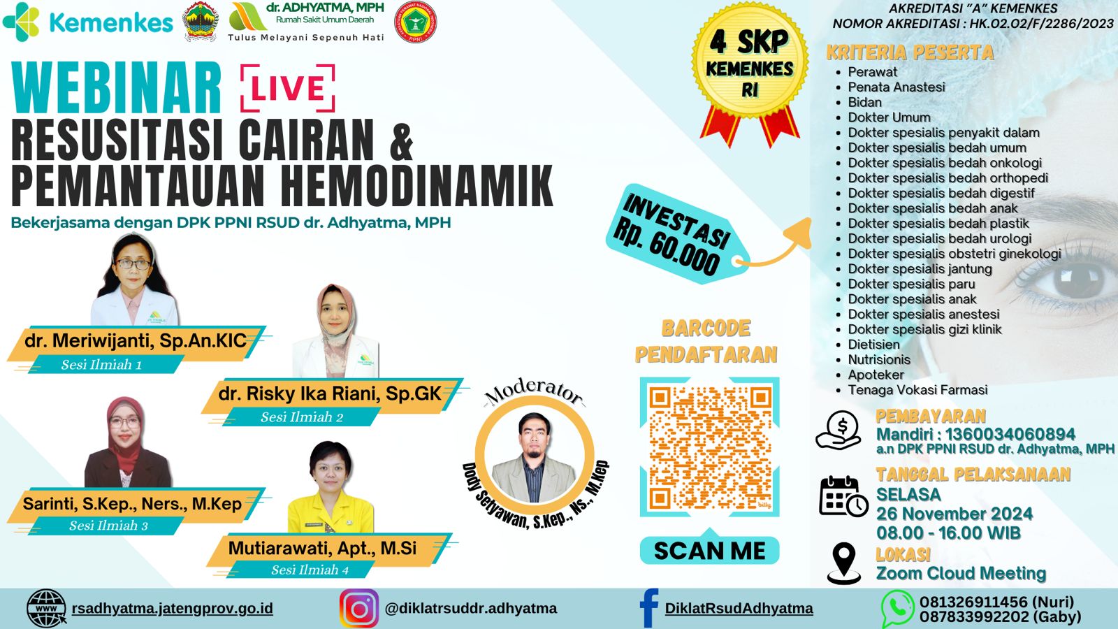 Webinar Resustasi Cairan dan Pemantauan Hemodinamik